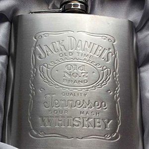 7 oz Stainless Steel Jack Daniels Hip Flask